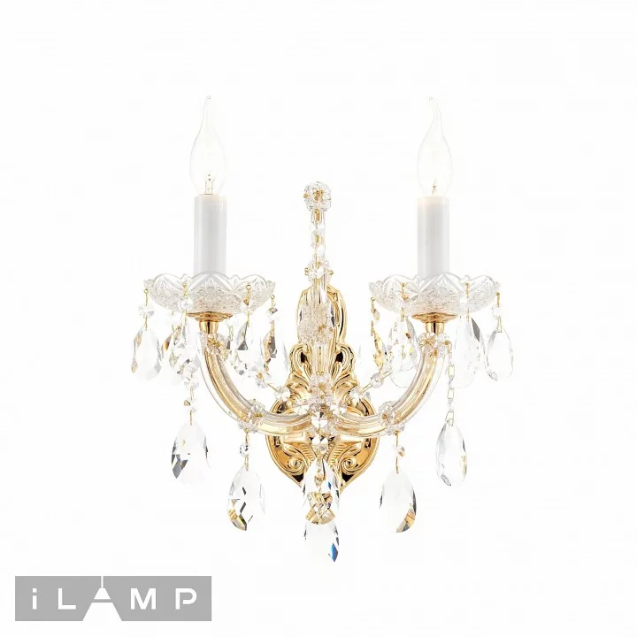 Бра iLamp Diamond W6071-2 GD+CL 1_La_W6071-2_GD_CL.webp big