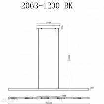 Подвесной светильник iLedex Vision 2063-1200 BK 2_iLed_2063-1200_BK.webp small