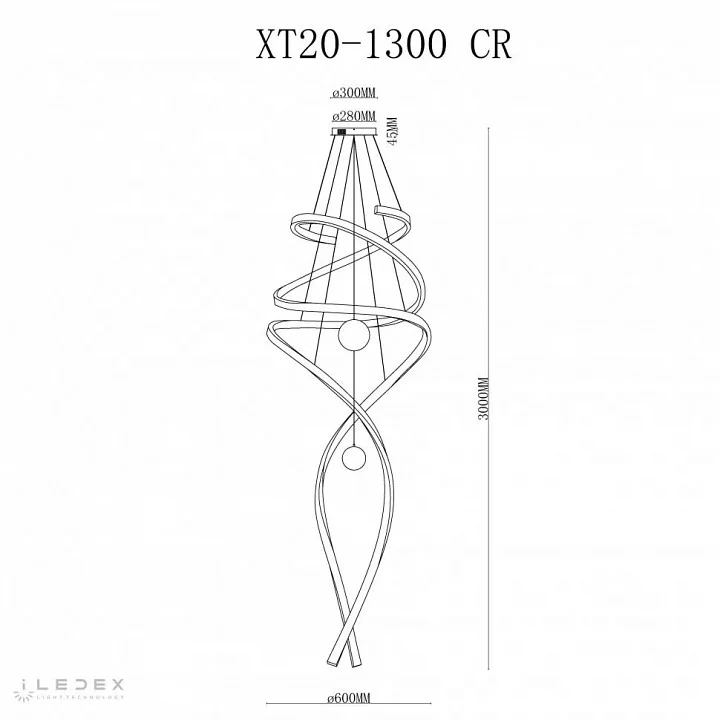Подвесной светильник iLedex Axis XT20-1300 CR 2_iLed_XT20-1300_CR.webp big