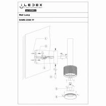 Бра iLedex Delta 2360-1 BK+GRP 4_La_2360-1_BK_GRP.webp small