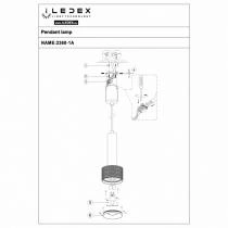 Подвесной светильник iLedex Delta 2362-1 BK+SL 3_La_2362-1_BK_SL.webp small