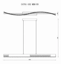 Подвесной светильник iLedex Scorpio C4791-102 MBK+BN 2_La_C4791-102_MBK_BN.webp small