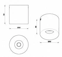 Накладной светильник iLedex Metrica 108-7W-D80-3000K-24DG-BK 4_iLed_108-7W-D80-3000K-24DG-BK.webp small