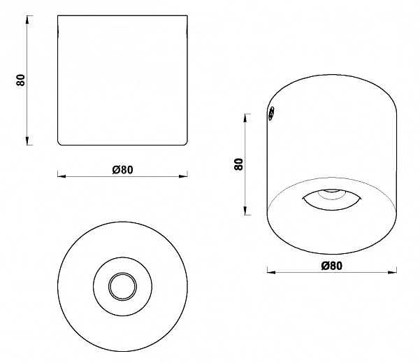 Накладной светильник iLedex Metrica 108-7W-D80-3000K-24DG-WH 4_iLed_108-7W-D80-3000K-24DG-WH.webp big