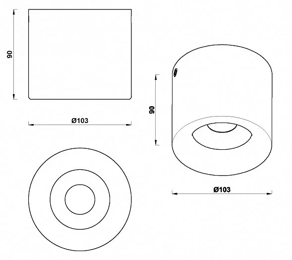 Накладной светильник iLedex Metrica 113-12W-D100-3000K-24DG-WH 4_iLed_113-12W-D100-3000K-24DG-WH.webp big