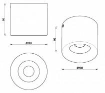 Накладной светильник iLedex Metrica 113-12W-D100-3000K-24DG-WH 4_iLed_113-12W-D100-3000K-24DG-WH.webp small