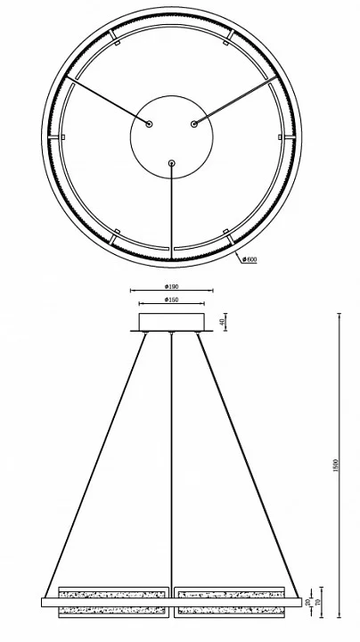 Подвесной светильник iLedex Meridian C4716-60 MBK 2_iLed_C4716-60_MBK.webp big