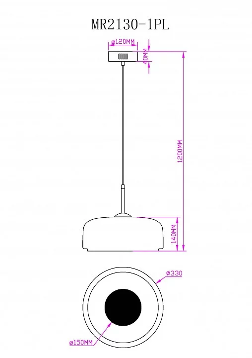 Подвесной светильник MyFar Charlie MR2130-1PL 4_MFR_MR2130-1PL.webp big