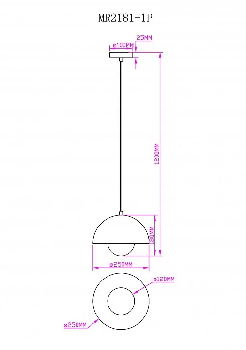 Подвесной светильник MyFar Dorothy MR2181-1P 4_MFR_MR2181-1P.webp big