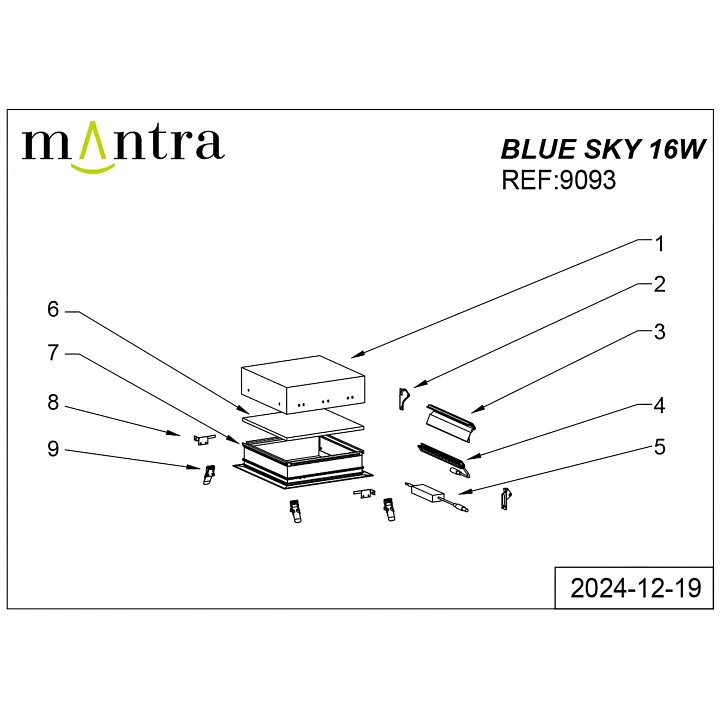 Встраиваемый светильник Mantra Blue Sky 9093 3_MN_9093.webp big