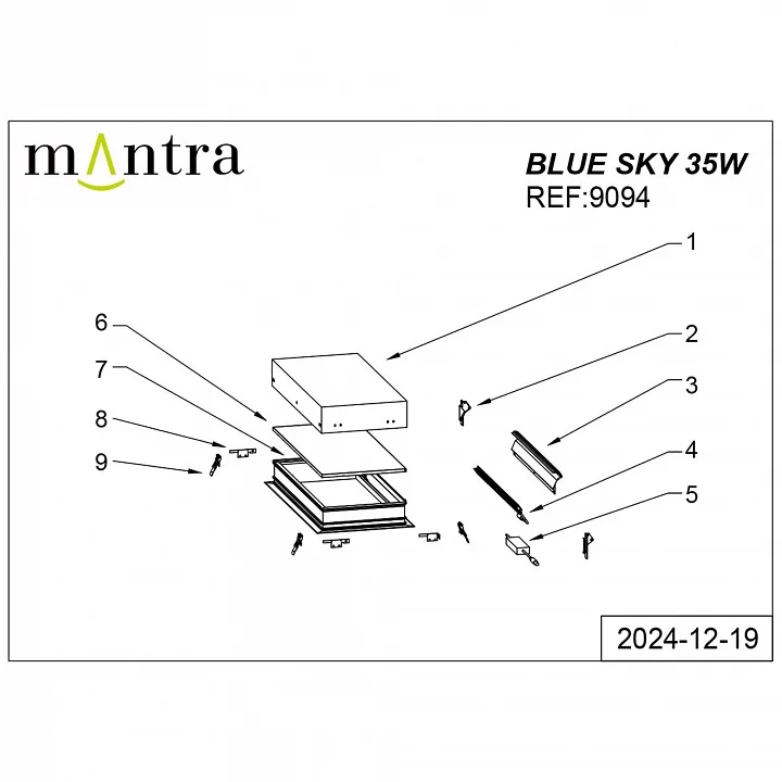 Встраиваемый светильник Mantra Blue Sky 9094 3_MN_9094.webp big
