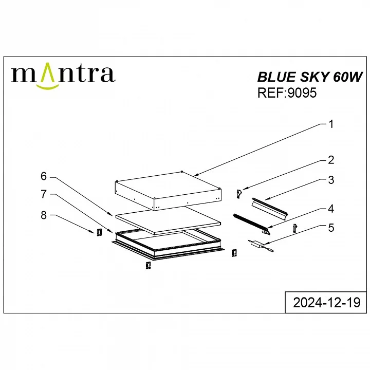 Встраиваемый светильник Mantra Blue Sky 9095 4_MN_9095.webp big