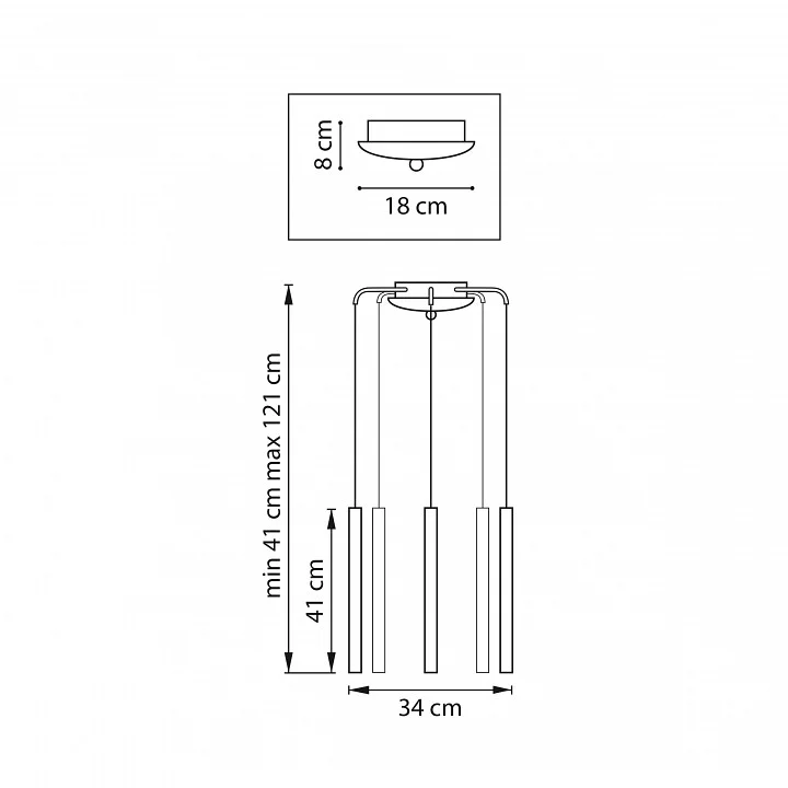 Подвесная люстра Lightstar Tubo L5T747237 2_LS_L5T747237.webp big