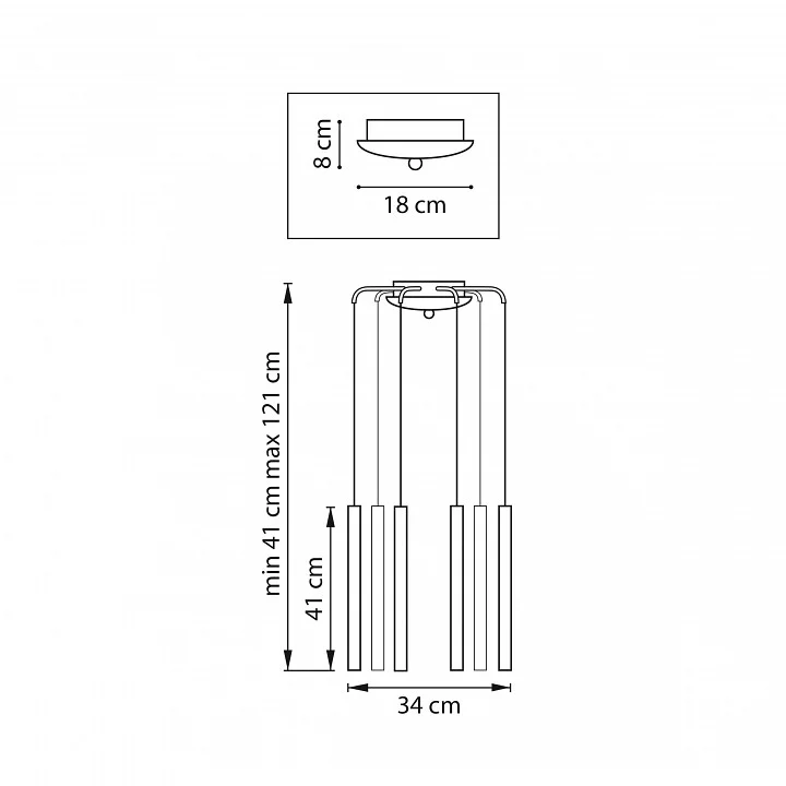 Подвесная люстра Lightstar Tubo L8T747237 2_LS_L8T747237.webp big