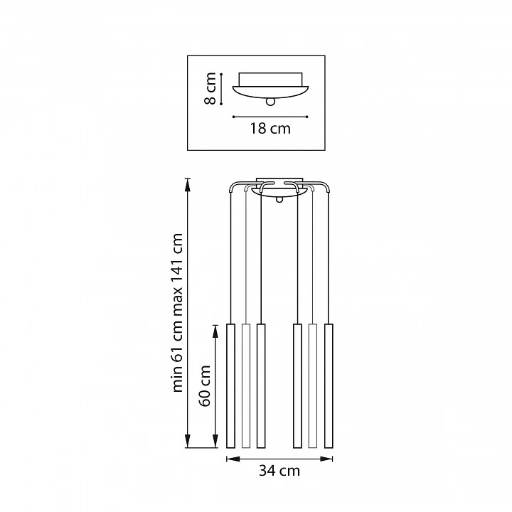 Подвесная люстра Lightstar Tubo L8T747337 2_LS_L8T747337.webp big