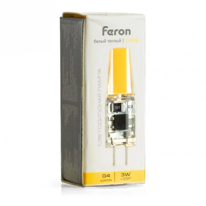 Лампа светодиодная Feron LB-423 G4 3Вт 2700K 51167 6_FE_51167.webp big