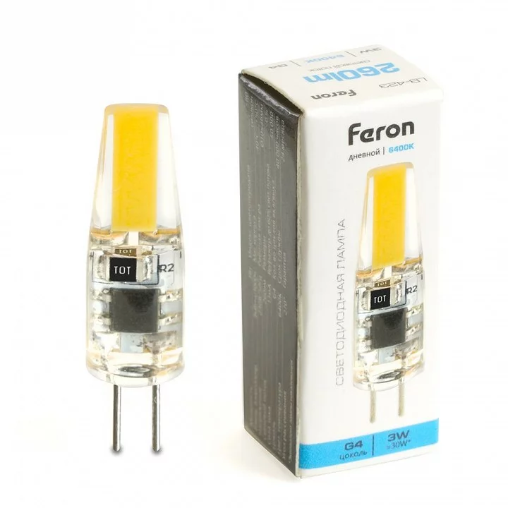 Лампа светодиодная Feron LB-423 G4 3Вт 6400K 51169 1_FE_51169.webp big