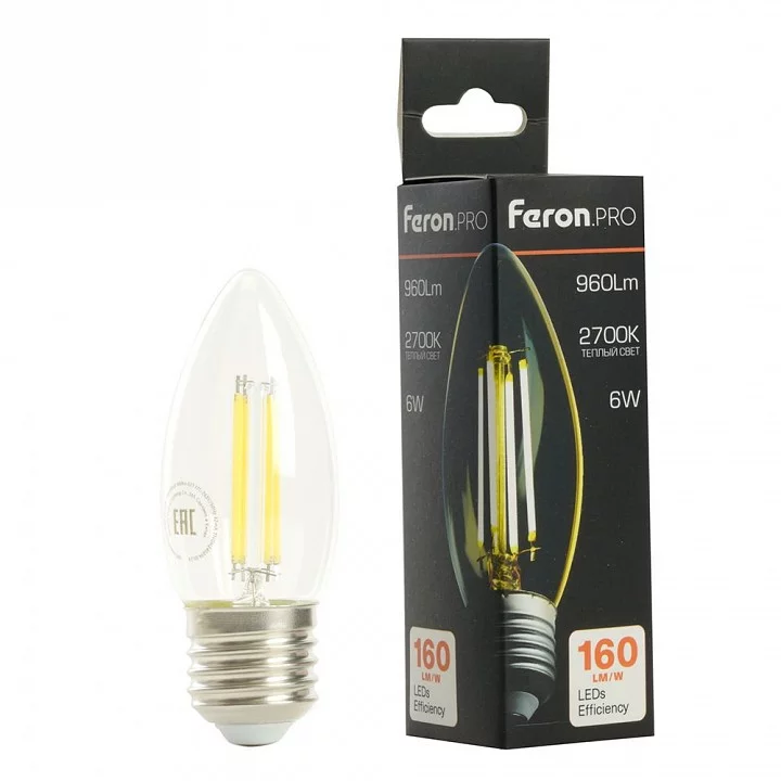 Лампа светодиодная Feron LB-1206 E27 6Вт 2700K 51238 4_FE_51238.webp big