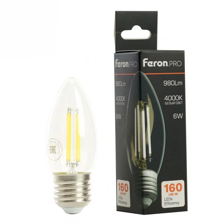 Лампа светодиодная Feron LB-1206 E27 6Вт 6400K 51240 4_FE_51240.webp big