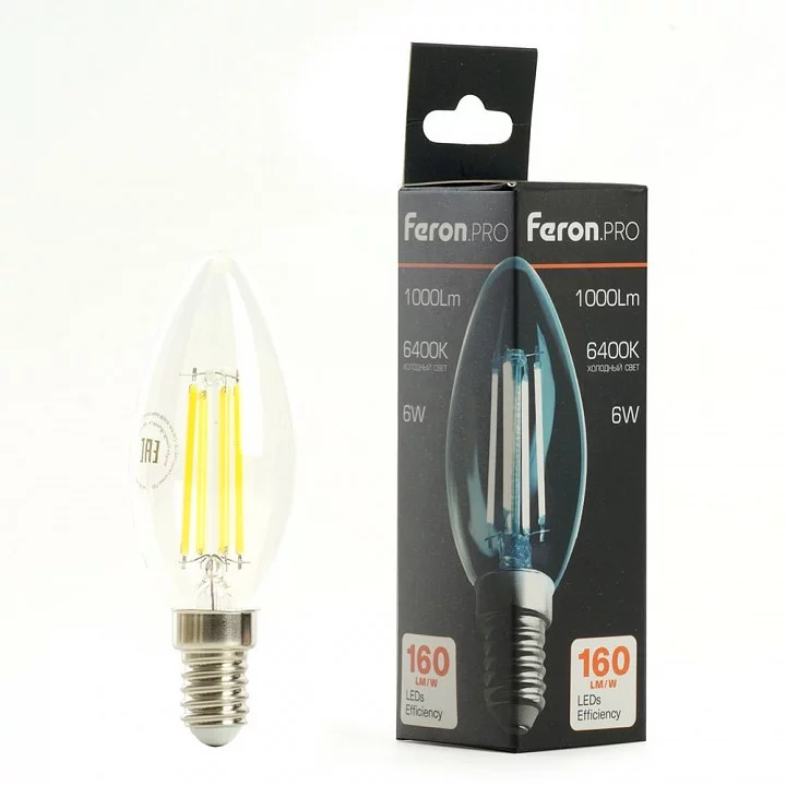 Лампа светодиодная Feron LB-1206 E14 6Вт 6400K 51246 4_FE_51246.webp big