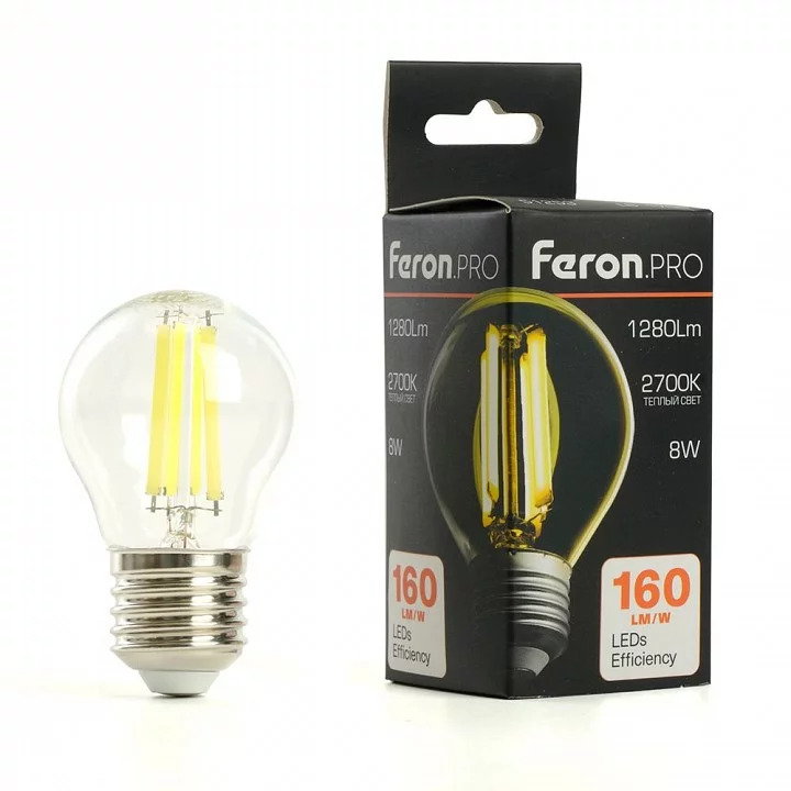 Лампа светодиодная Feron LB-1708 E27 8Вт 2700K 51253 4_FE_51253.webp big
