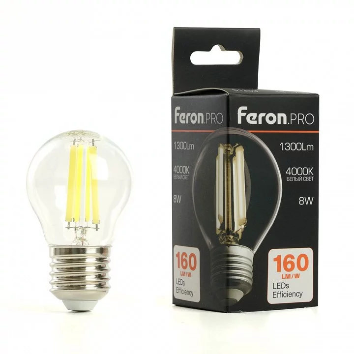 Лампа светодиодная Feron LB-1708 E27 8Вт 4000K 51254 4_FE_51254.webp big