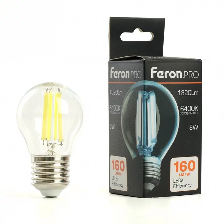 Лампа светодиодная Feron LB-1708 E27 8Вт 6400K 51255 4_FE_51255.webp big
