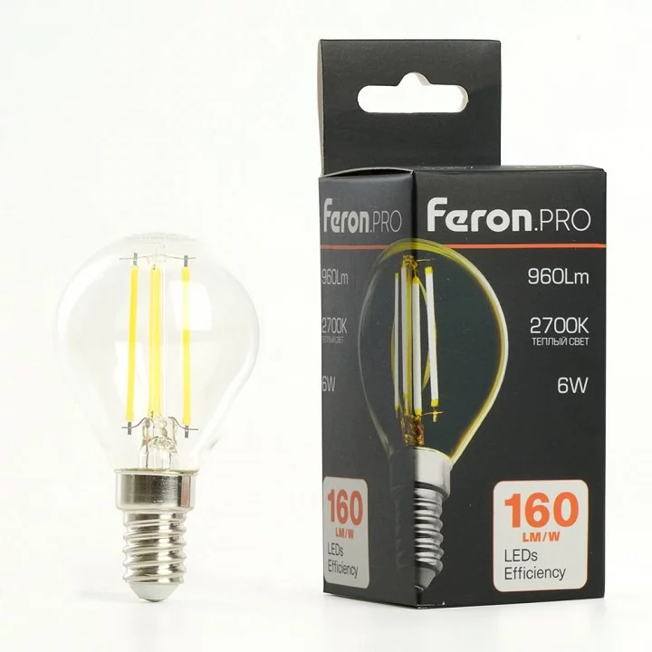 Лампа светодиодная Feron LB-1706 E14 6Вт 2700K 51256 4_FE_51256.webp big