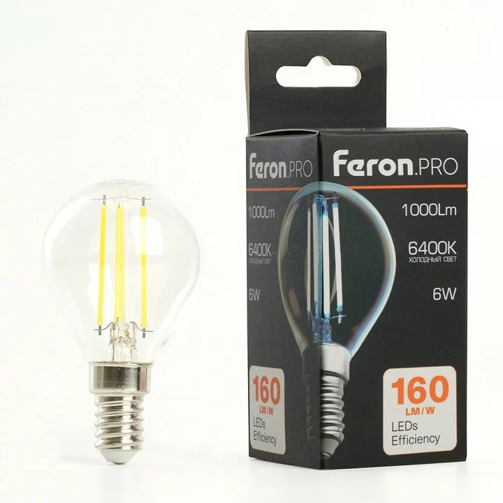 Лампа светодиодная Feron LB-1706 E14 6Вт 6400K 51258 4_FE_51258.webp big