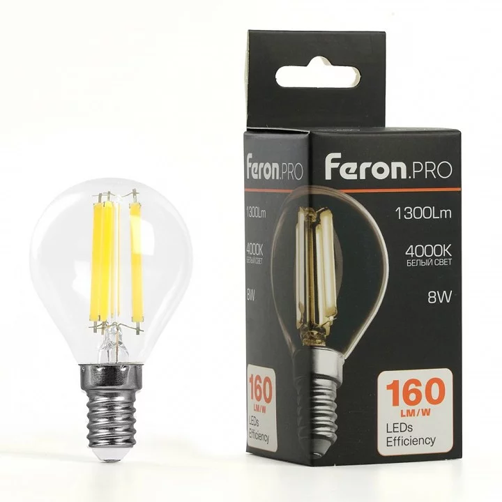 Лампа светодиодная Feron LB-1708 E14 8Вт 4000K 51260 5_FE_51260.webp big