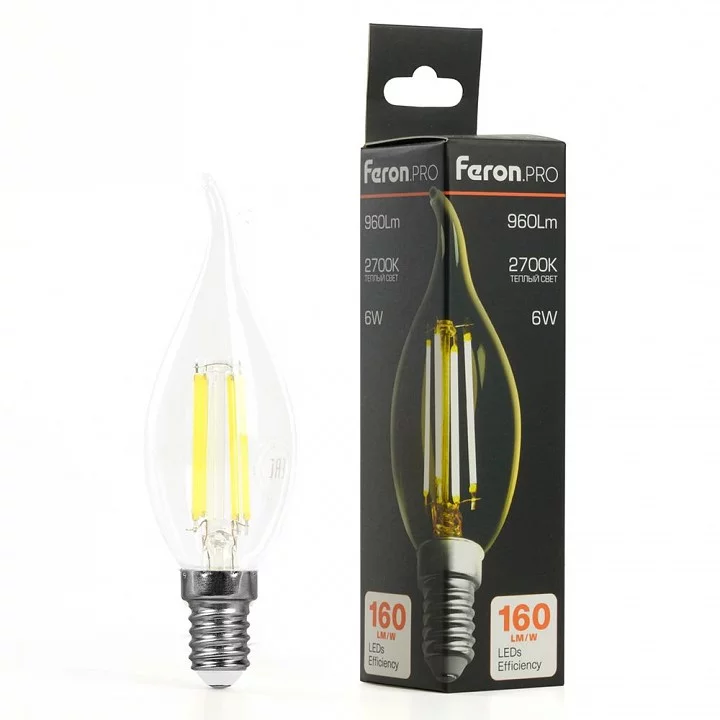 Лампа светодиодная Feron LB-1216 E14 6Вт 2700K 51262 4_FE_51262.webp big