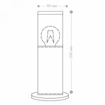 Наземный низкий светильник Feron DH1303 51332 6_FE_51332.webp small