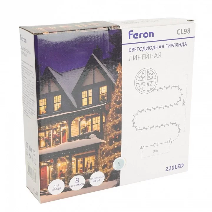 Гирлянда Супернить Feron CL98 51437 3_FE_51437.webp big