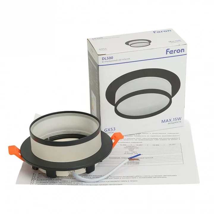 Встраиваемый светильник Feron DL500 51086 7_FE_51086.webp big