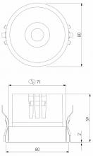Встраиваемый светильник Elektrostandard Forte a069411 6_ELK_a069411.webp small