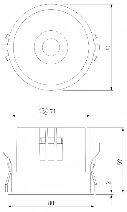 Встраиваемый светильник Elektrostandard Forte a069412 6_ELK_a069412.webp big