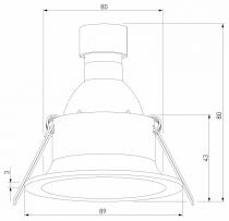 Встраиваемый светильник Elektrostandard Andi a070143 4_ELK_a070143.webp small