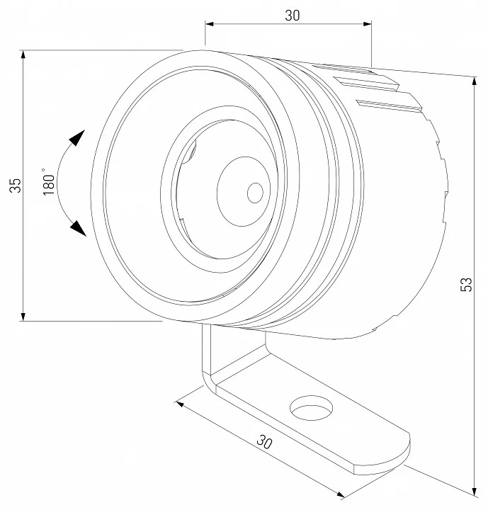 Настенный прожектор Elektrostandard Landscape a070269 3_ELK_a070269.webp big