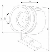 Настенный прожектор Elektrostandard Landscape a070269 3_ELK_a070269.webp small