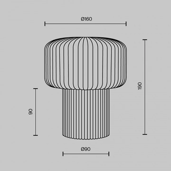 Настольная лампа декоративная Maytoni Omaggio MOD404TL-01GR 3_MY_MOD404TL-01GR.webp big