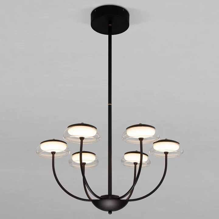 Люстра на штанге Eurosvet Fungo 50388 LED черный 0_EV_a068861.webp big