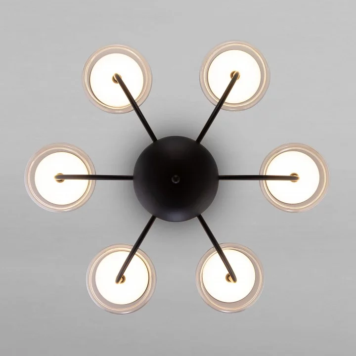 Люстра на штанге Eurosvet Fungo 50388 LED черный 1_EV_a068861.webp big