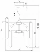 Подвесная люстра Eurosvet Claire 60170/8 золото 4_EV_a069011.webp small