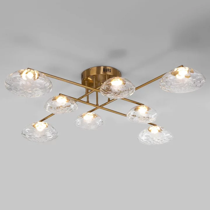 Потолочная люстра Eurosvet Ripple 50389 LED латунь 0_EV_a069026.webp big