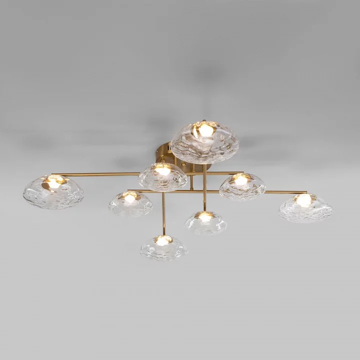 Потолочная люстра Eurosvet Ripple 50389 LED латунь 1_EV_a069026.webp big