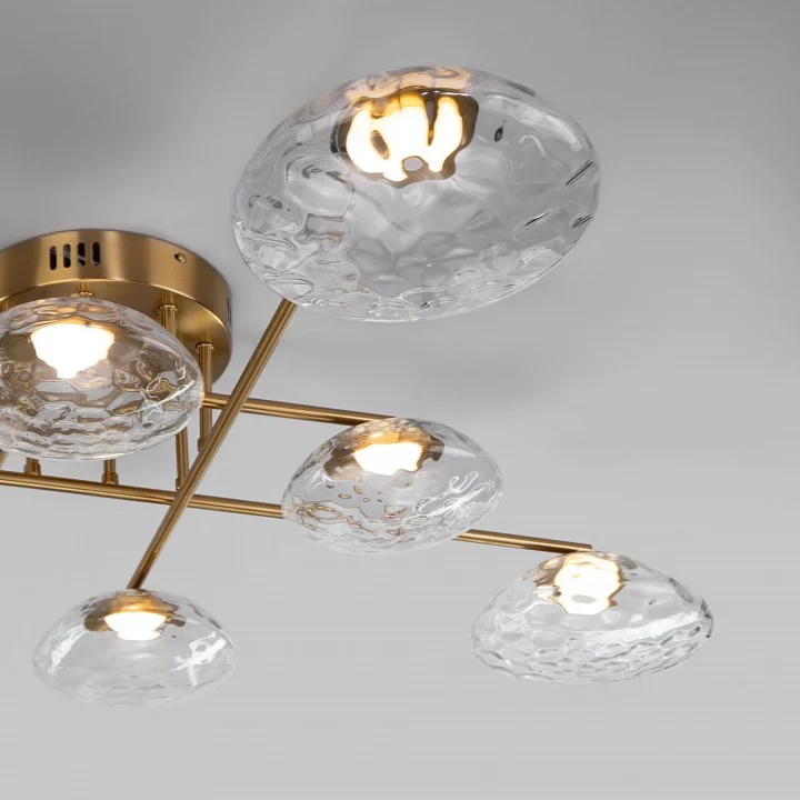 Потолочная люстра Eurosvet Ripple 50389 LED латунь 5_EV_a069026.webp big