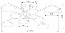 Потолочная люстра Eurosvet Ripple 50389 LED латунь 4_EV_a069026.webp small
