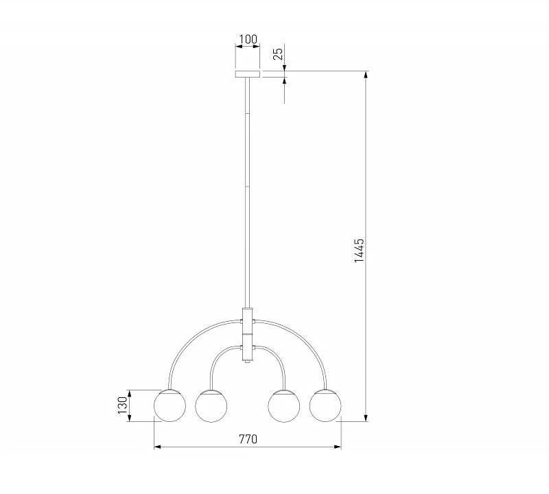 Люстра на штанге Eurosvet Cenacolo 30179/4 черный 2_EV_a069121.webp big