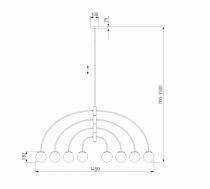 Люстра на штанге Eurosvet Cenacolo 30179/8 черный 5_EV_a069122.webp small