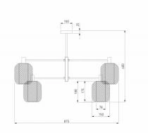 Люстра на штанге Eurosvet Voile 30192/8 золото 3_EV_a069159.webp small